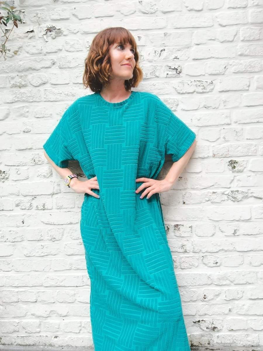 lagoon One Size Jurken - Olivia Midi Terry Dress van Meisjes Brugge