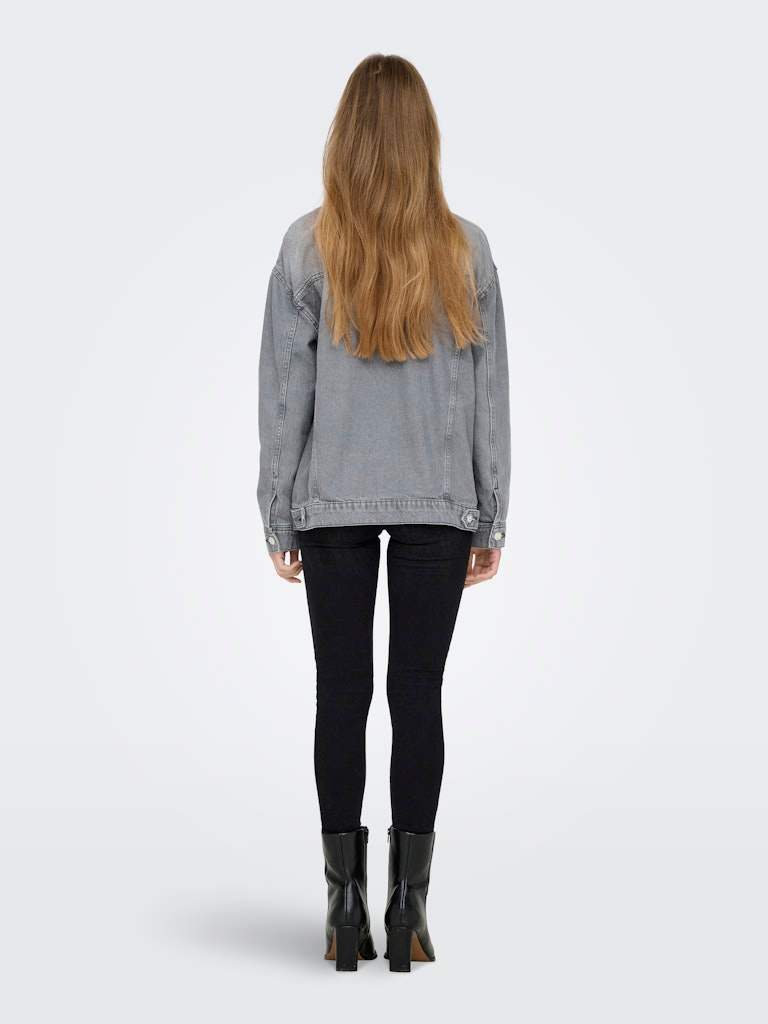 Jassen - Onlocean L/S Oversize Jacket Grey Denim van Only