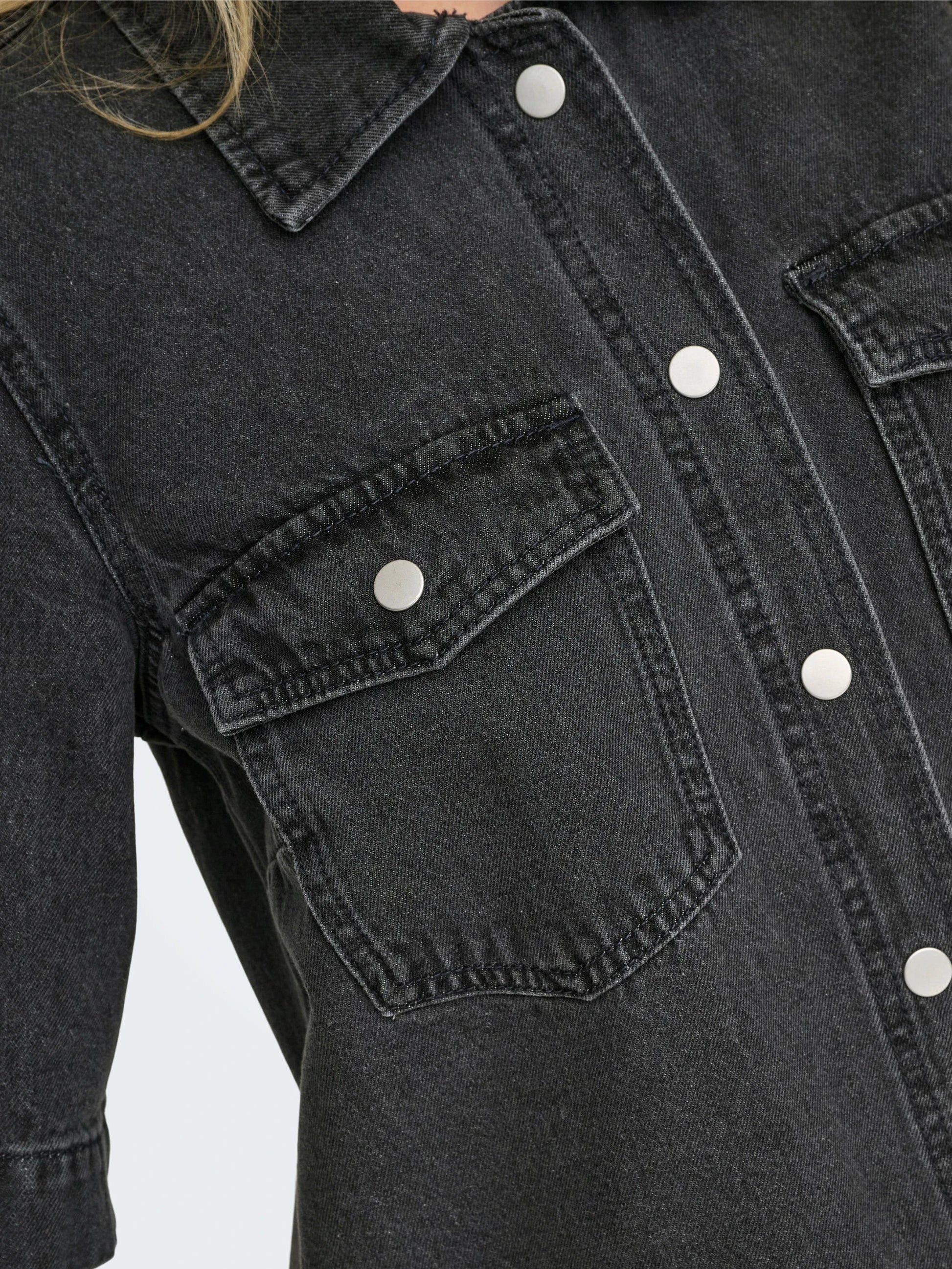 Jurken - Onlbelle S/S Button Dress Denim Noos van Only