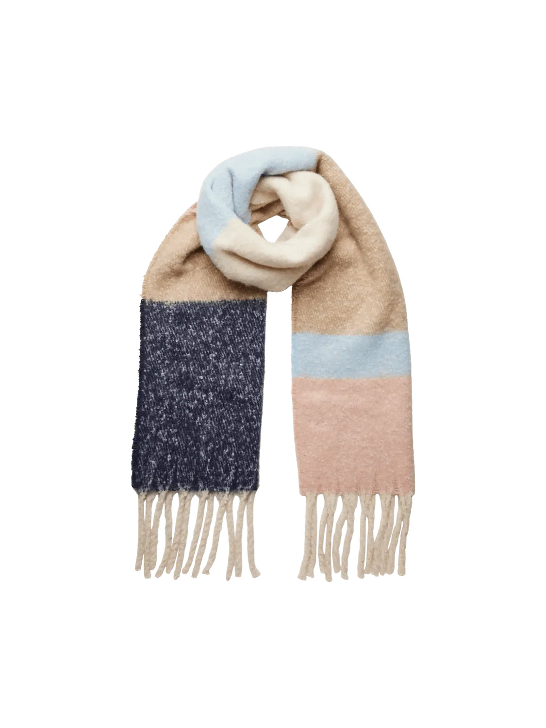 Airy Blue COLOUR BLOCKING ONE SIZE Sjaals - Pcbea Long Scarf Noos - AW24 van Pieces