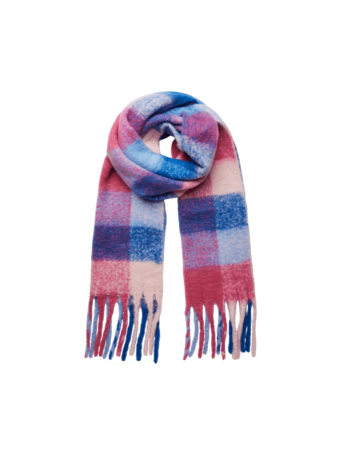 Bellwether Blue SQUARE ONE SIZE Sjaals - Pcbea Long Scarf Noos - AW24 van Pieces