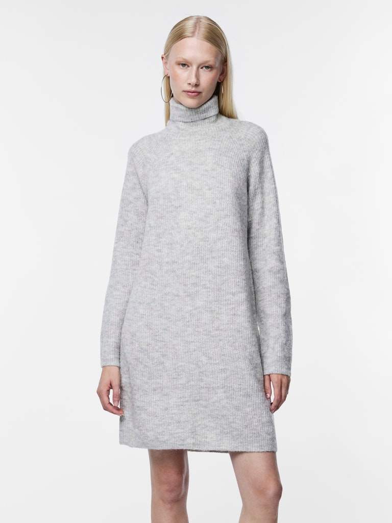 Jurken - Pcellen Ls High Neck Knit Dress Noos - AW24 van Pieces