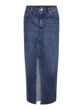 Rokken - Pcjessie Hw Ankle Denim Skirt Noos van Pieces