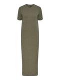Jurken - Pckylie Ss O-Neck Ankle Dress Noos SS24 van Pieces