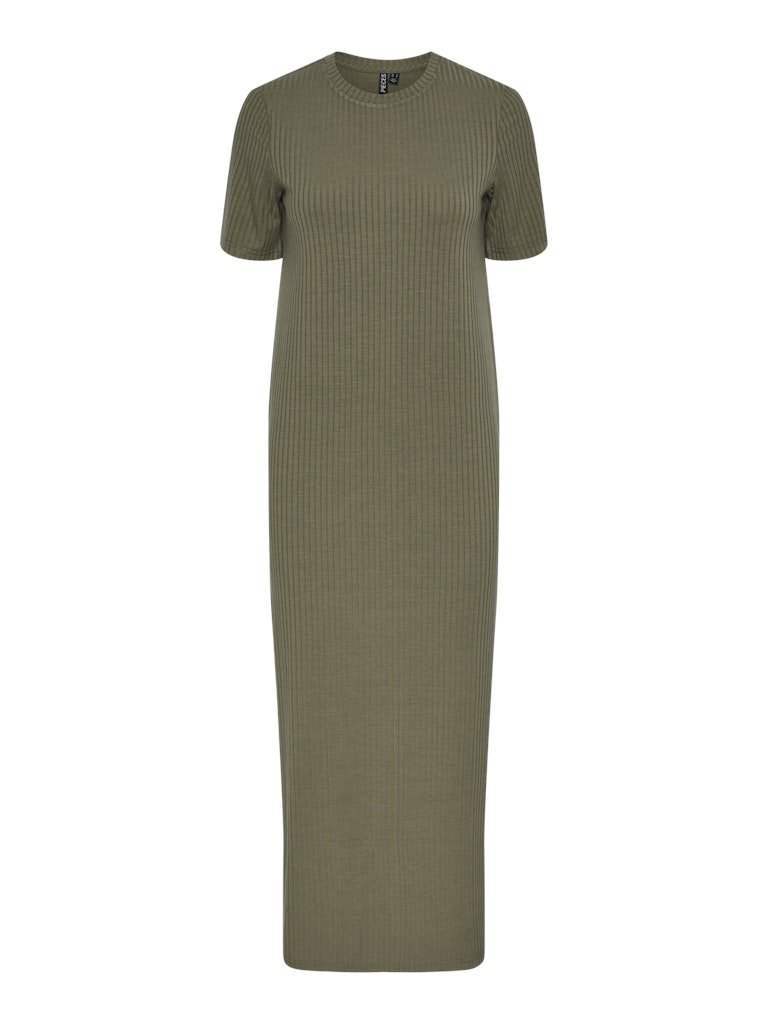 Jurken - Pckylie Ss O-Neck Ankle Dress Noos SS24 van Pieces