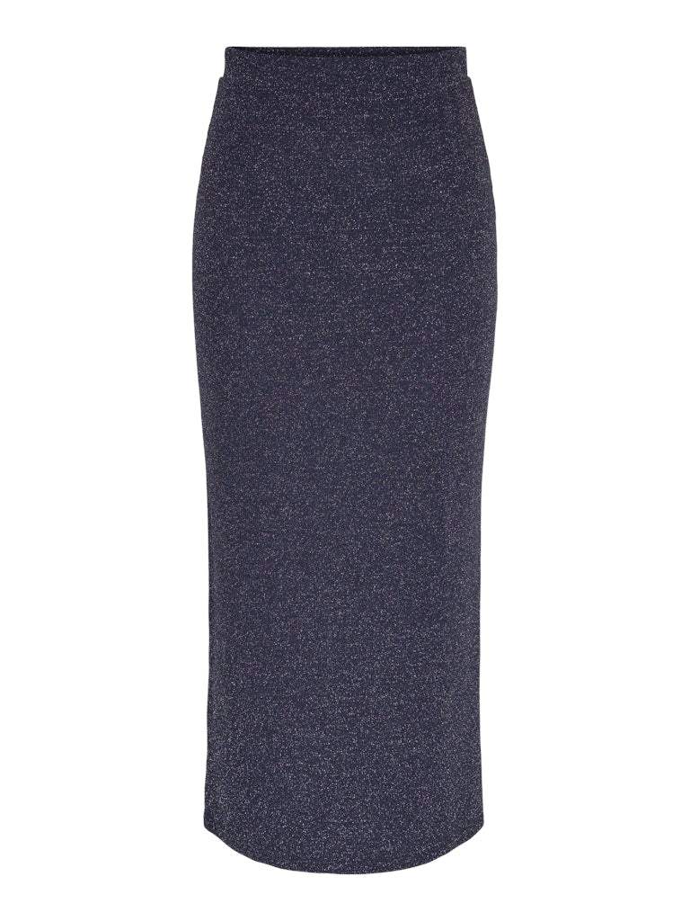 Maritime Blue Rokken - Pclina Hw Ancle Skirt Glitter van Pieces