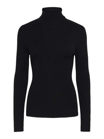 Black Pulls - Pcmira Ls Rollneck Knit Noos van Pieces