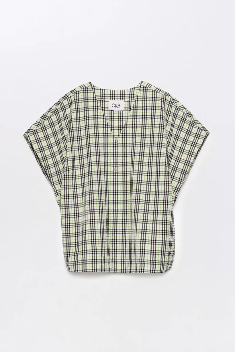Tops - Saba Geruite Top van CKS