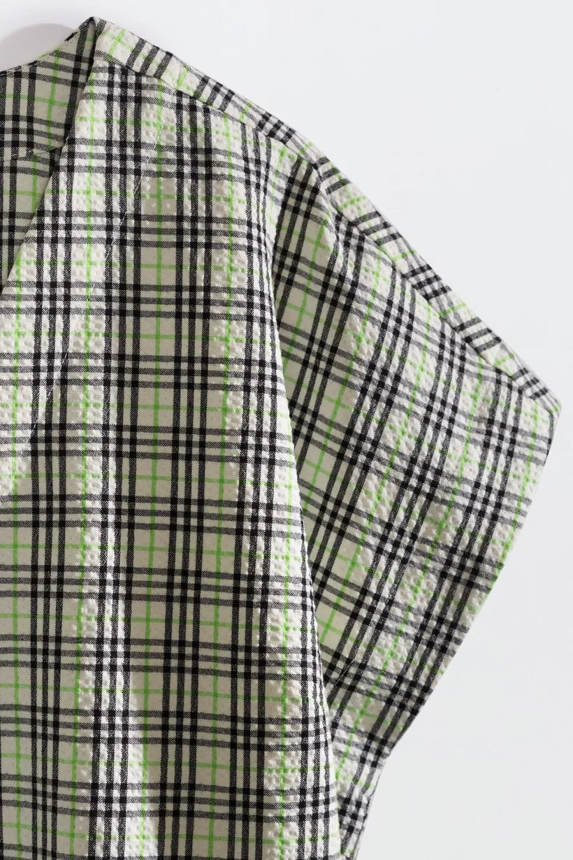 Tops - Saba Geruite Top van CKS