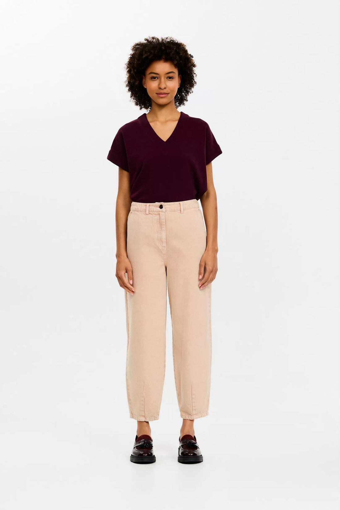 PAM purple medium Tops - Saba Top Bordeaux van CKS