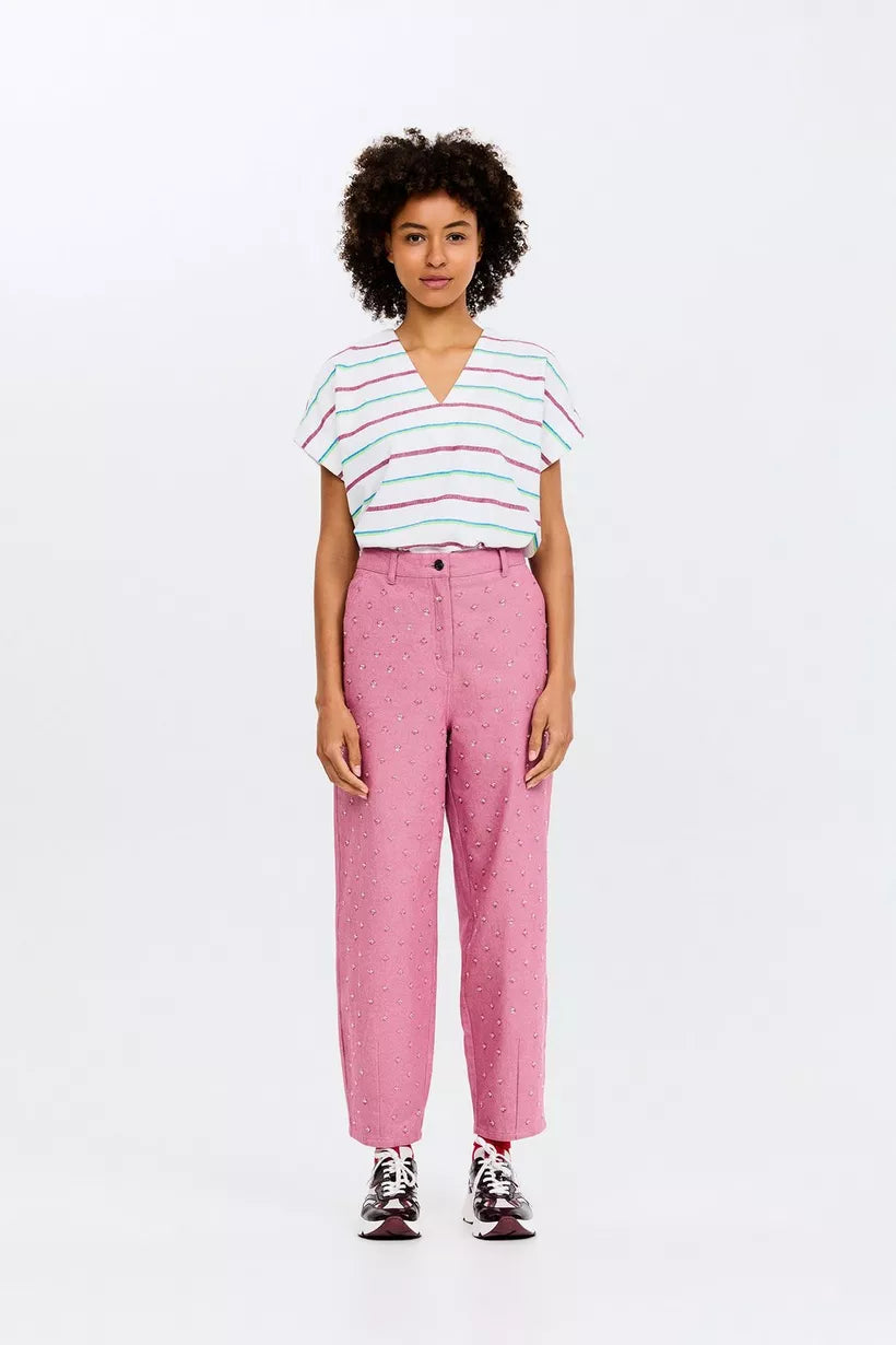 WTM white medium Tops - Saba Stripe Top van CKS