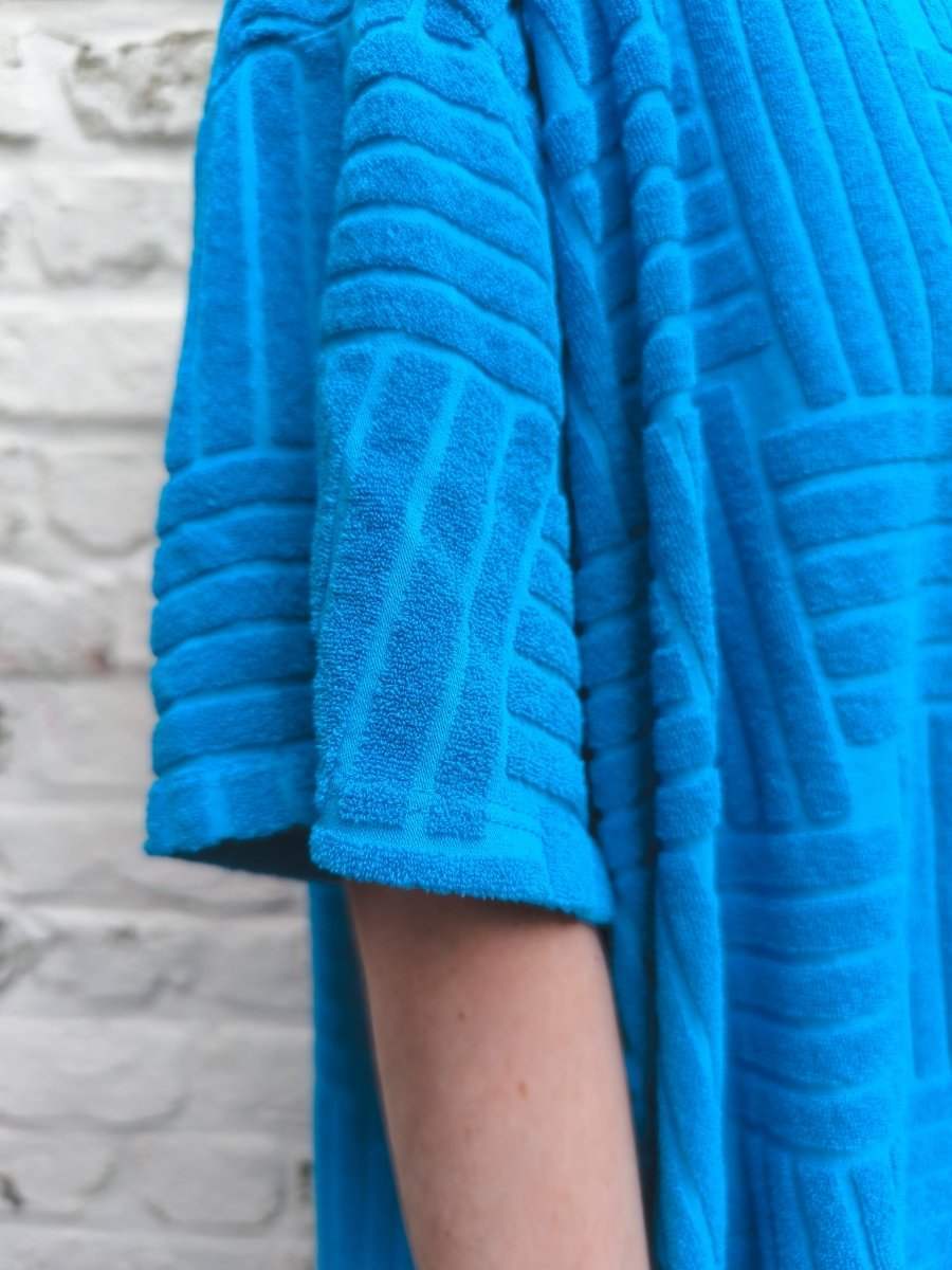 malibu turquoise One Size Jurken - Stella Short Terry Dress van Meisjes Brugge