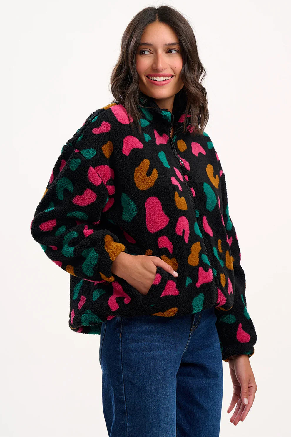 Cardigans - Hartley Zip Up Fleece van Sugarhill Boutique