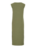 Jurken - Vibrenda Boat Neck S/L Midi Dress van Vila