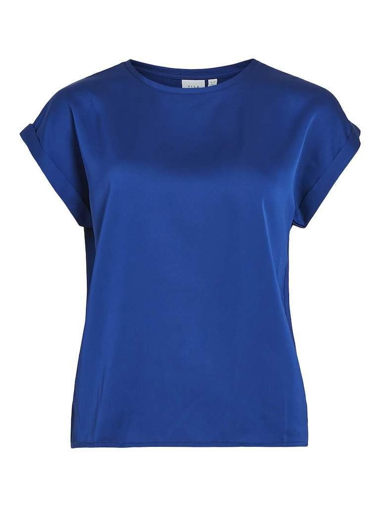 Tops - Viellette S/S Satin Top Noos - SS24 van Vila