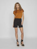 Tops - Viellette S/S Satin Top Noos - SS24 van Vila