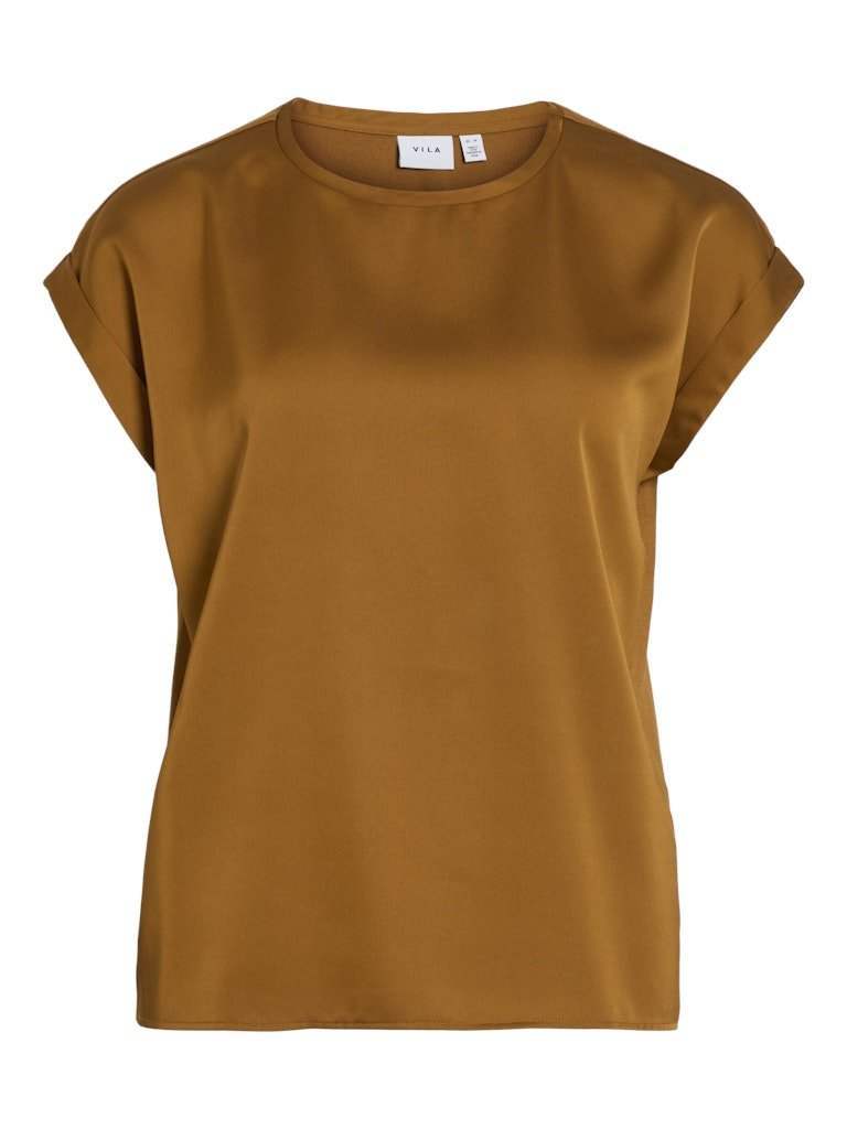 Cathay Spice Tops - Viellette S/S Satin Top Noos - SS24 van Vila