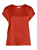 Orange.Com Tops - Viellette S/S Satin Top Noos - SS24 van Vila