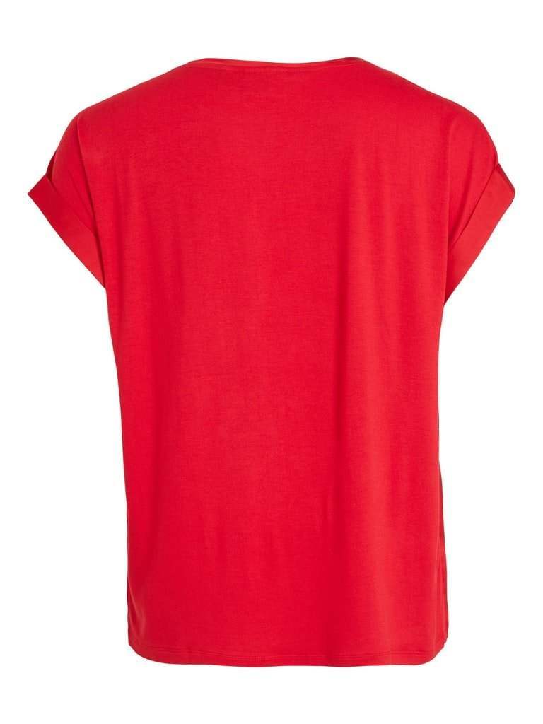 Tops - Viellette S/S Satin Top Noos - SS24 van Vila