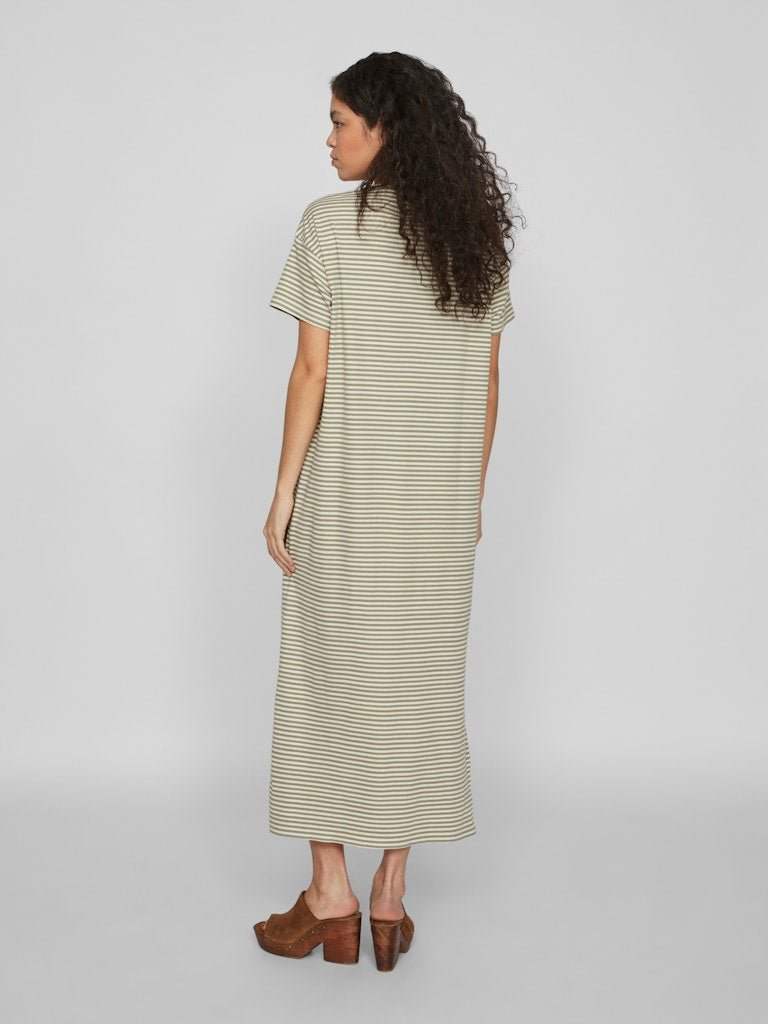 Jurken - Vijada Crew Neck S/S Ankle Dress van Vila