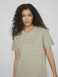 Birch OIL GREEN Jurken - Vijada Crew Neck S/S Ankle Dress van Vila