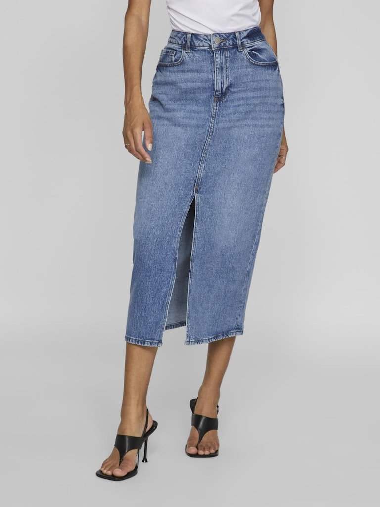 Rokken - Vijaf Hw Midi Denim Skirt - Noos van Vila