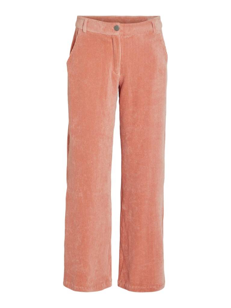 Rose Dawn Broeken - Vikita Rw Corduroy Wide Pants van Vila