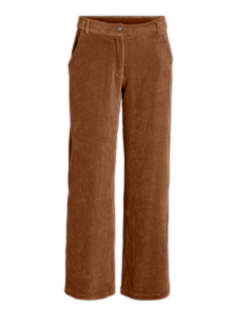 Toffee Broeken - Vikita Rw Corduroy Wide Pants van Vila