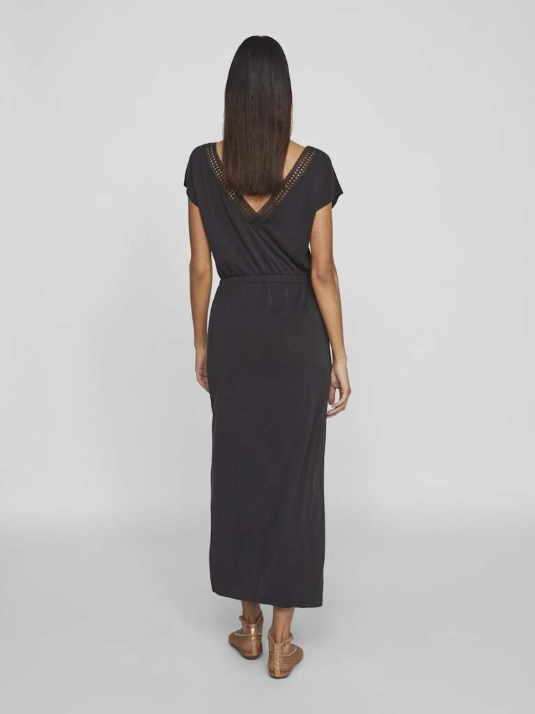 Jurken - Vimodala Boat Neck Cap Sleeve Dress van Vila