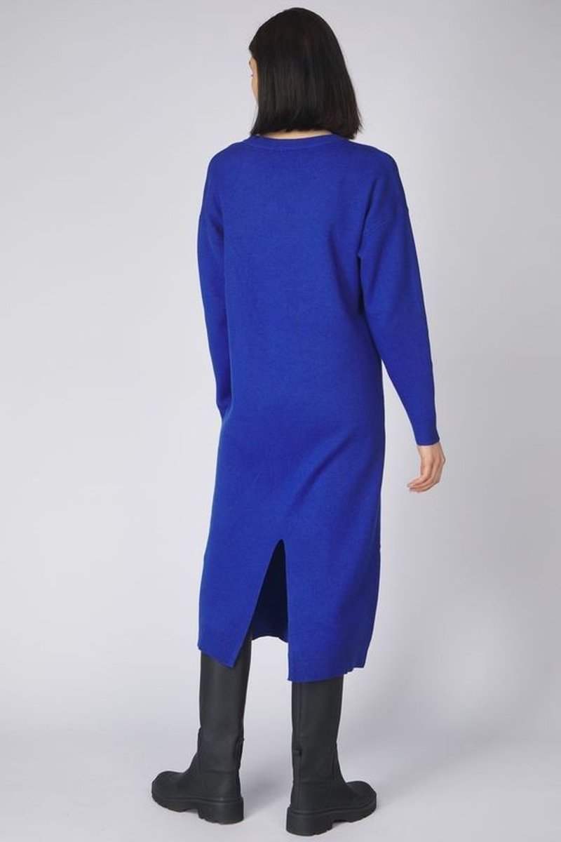 Jurken - Violivie O-Neck L/S Knit Midi Dress van Vila