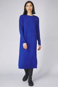 Jurken - Violivie O-Neck L/S Knit Midi Dress van Vila