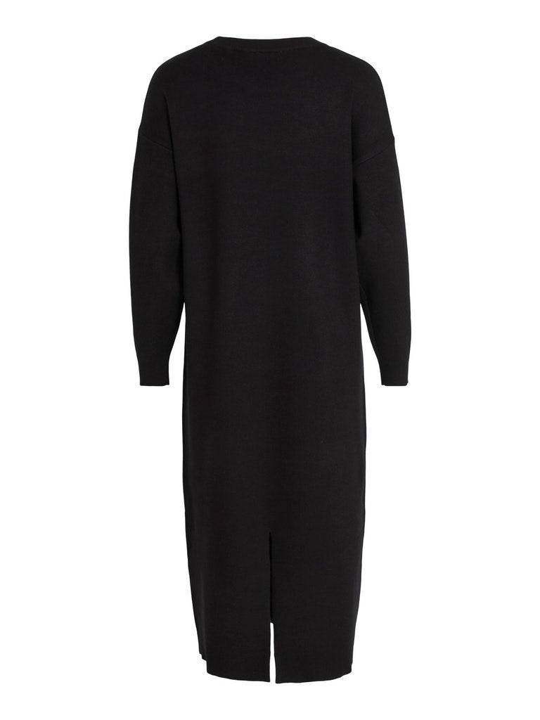 Jurken - Violivie O-Neck L/S Knit Midi Dress van Vila