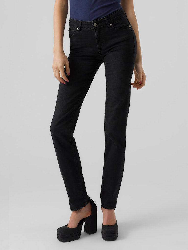 Black Denim Jeans - Vmdaf Mr Straight Jeans Do104 Noos van Vero moda