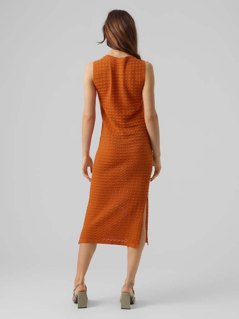 Jurken - Vmfrida Sl O-Neck Calf Dress van Vero moda