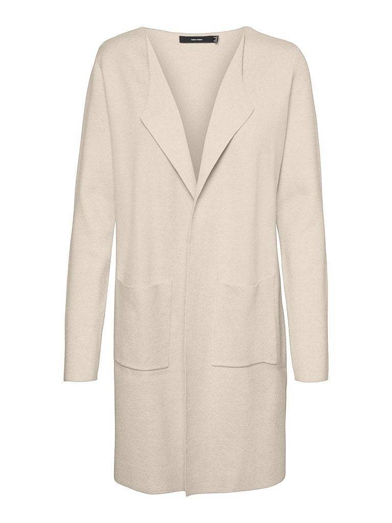 Cardigans - Vmgold Needle Wudo Ls Long Cardigan van Vero moda