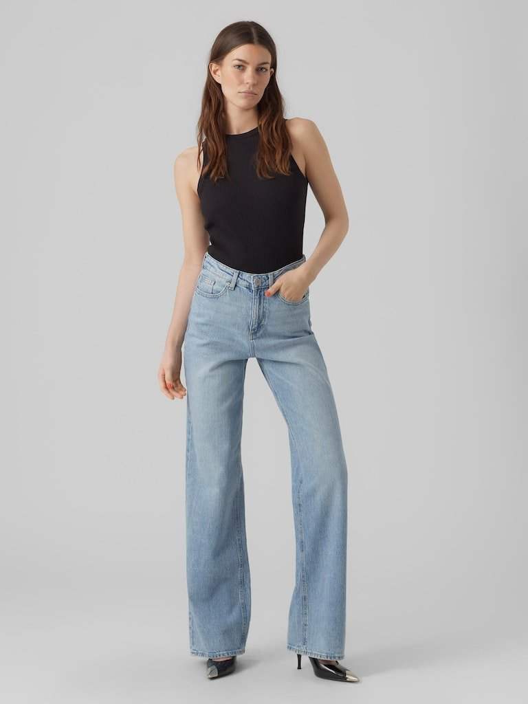 Jeans - Vmtessa Hr Wide Straight Jeans Ra339 Noos van Vero moda