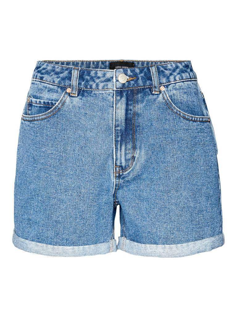 Medium Blue Denim Shorts - Vmzuri Hr Loose Shorts Mix Noos van Vero moda
