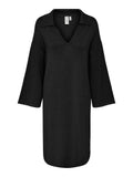 Black Jurken - Yasabelia Ls Knit Dress van Y.A.S