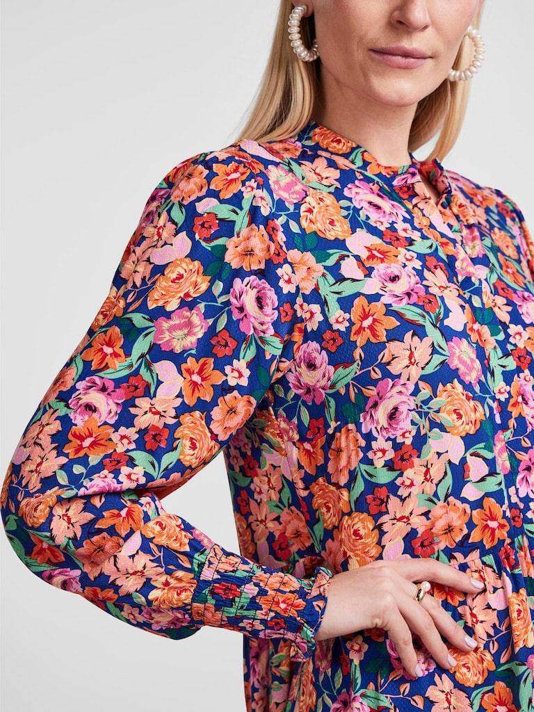 Surf The Web ALIRA AOP Jurken - Yasalira Ls Long Dress van Y.A.S