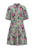 Quiet Green BALI PRINT Jurken - Yassavanna 2/4 Shirt Dress Noos van Y.A.S