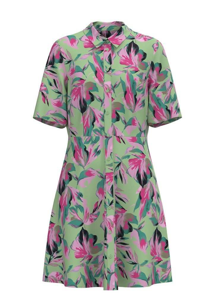 Quiet Green BALI PRINT Jurken - Yassavanna 2/4 Shirt Dress Noos van Y.A.S